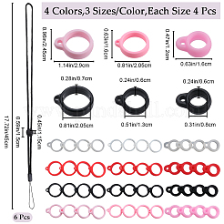 6шт регулируемый ремешок на шею из полиэстера DIY-GF0008-38A