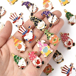 24шт 8 стиля подвески из сплава с эмалью&nbsp;ENAM-FS0002-80