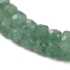 Природный зеленый бисер пряди клубники кварца G-H078-C42-6mm