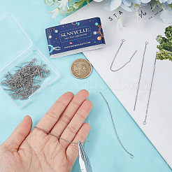 30 пара сережек-гвоздиков из нержавеющей стали 304 STAS-SC0006-54