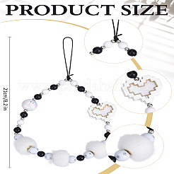 1 шт. акриловые ремешки для мобильного телефона&nbsp;HJEW-LP0002-06C