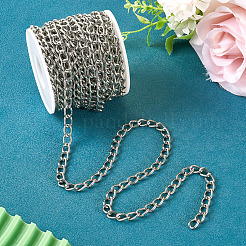 Бордюрные цепи из окисленного алюминия длиной 10 м. CHA-TA0001-27B