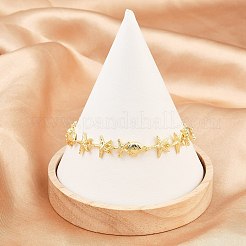 Браслеты из латунной цепочки для женщин&nbsp;BJEW-A090-06B-G