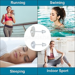 500шт экологически чистые пластиковые серьги-гвоздики KY-SP0001-03B