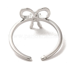 Кольца-солитеры из латуни с кубическим цирконием RJEW-R141-05P