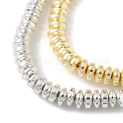 2 нить 2-х цветных гальванических немагнитных бусин из синтетического гематита G-YW0001-36