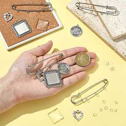 Наборы для изготовления памятных фотоподвесок из квадратного сплава своими руками DIY-FS0009-22