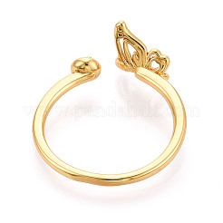 Бабочка латунная микропаве кубический цирконий чашка колышек закрепка кольца KK-N274-11G