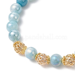 Эластичные браслеты из гальванического стекла&nbsp;BJEW-JB11963-02