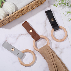 3шт. 3-х цветный держатель для полотенец из искусственной кожи&nbsp;HJEW-CN0001-36