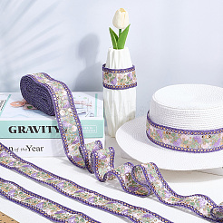 Отделка из полиэстерового кружева в этническом стиле&nbsp;EMBR-WH20071-002B