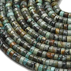 Бусы натуральная африканская бирюза (яшма) G-Z110-A09-2x4mm