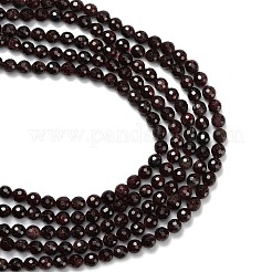 Гранат природный бисер нитей&nbsp;G-C280-B04-6mm