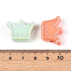 Непрозрачные акриловые бусины с УФ-покрытием OACR-T028-43