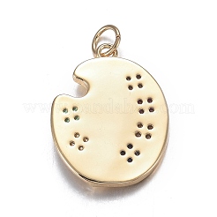 Латунные микро красочные подвески из фианита&nbsp;ZIRC-F120-089G