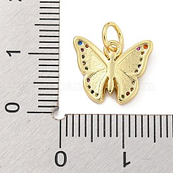 Покрытие стойки латунь микропаве фианиты с эмалевыми подвесками KK-Q814-23G-01