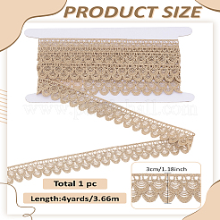 4 ярд полиэстеровой кружевной ленты для вышивки&nbsp;OCOR-LP0002-34