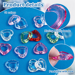 Рамка из прозрачного акрилового бисера 11 цвета MACR-PH0001-90