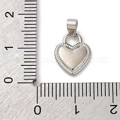 Подвески в форме сердца из натуральной белой ракушки из латуни KK-P308-04P