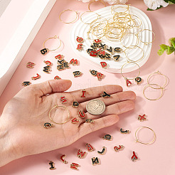 2 комплект подвесок из эмали из сплава&nbsp;ENAM-TA0002-81