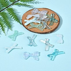 70шт 7 стиля непрозрачные и прозрачные акриловые бусины&nbsp;MACR-FS0002-13