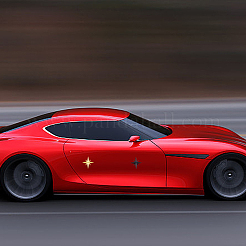 4 шт. 4 цвета 3D наклейки для украшения автомобиля из цинкового сплава&nbsp;STIC-FH0001-13