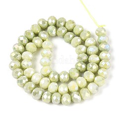 Антикоррозийные гальванические стеклянные бусины рондель EGLA-T021-8mm-17-05