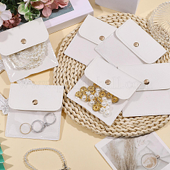 6 pochette en cuir PU avec fermeture à pression et revêtement en PVC.&nbsp;ABAG-WH0072-036B