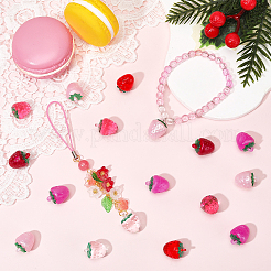 48шт 6 цвета прозрачные подвески из смолы&nbsp;RESI-SC0036-63B