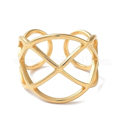 Anelli polsini aperti in acciaio inossidabile 304 per donna&nbsp;RJEW-M020-07G-01
