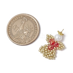 Подвески-ангелы из стеклянных бисеров&nbsp;PALLOY-MZ00652-07