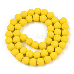 Opache perle di vetro fili&nbsp;GLAA-T032-P8mm-MD08