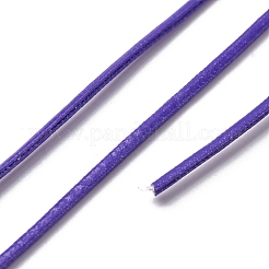 PUレザー糸コード  フラット  DIYのジュエリーには  インディゴ  2x1mm  約109.36ヤード（100m）/バンドル&nbsp;AJEW-R005-A01-04
