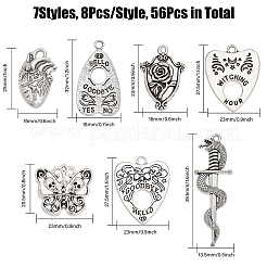 Подвески из сплава в тибетском стиле&nbsp;TIBE-CA0001-22