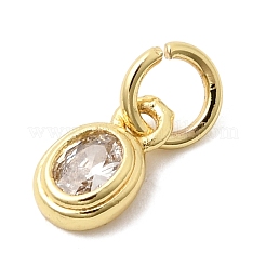 Breloques en laiton avec zircone cubique&nbsp;KK-G554-02A-01