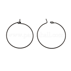 Фурнитура для сережек-колец из хирургической нержавеющей стали 316L STAS-D164-01B