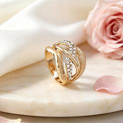 Anelli da donna multistrato in lega di zinco con strass&nbsp;IA4421-9