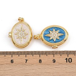 Латунные подвески с микропаве из прозрачного кубического циркония KK-P335-10G