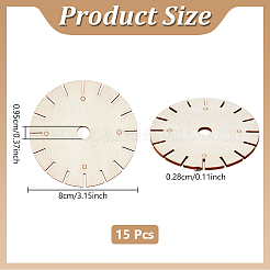 Disco per intreccio di legno&nbsp;DIY-WH0622-731B