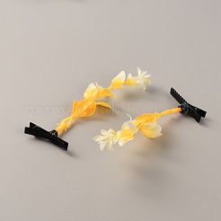 Пластиковые заколки из кожи аллигатора&nbsp;PHAR-WH0017-05D