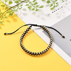 Bracciali di perline intrecciati con fili di nylon regolabili&nbsp;BJEW-JB05589