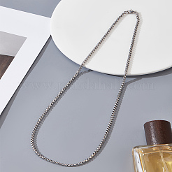 2 шт. ожерелья из нержавеющей стали в стиле панк-коробки для мужчин&nbsp;NJEW-LP0001-15P