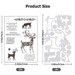 1 лист силиконовых прозрачных штампов DIY-GF0007-05