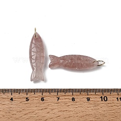 Anhänger aus natürlichem Erdbeerquarz&nbsp;X-G-G314-01G-01
