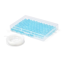 100 шт. Натуральные белые нефритовые бусины&nbsp;DIY-SZ0004-58D