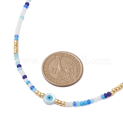 Стекло бисера ожерелья&nbsp;NJEW-JN04896-02