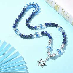 Ожерелье с подвеской в виде звезды Давида NJEW-JN04402