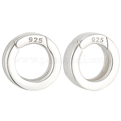 925 anillos de puerta de resorte de plata esterlina&nbsp;STER-BBC0009-24