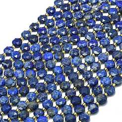 Нитки бусины из натурального ляписа-лазури G-C116-A77-02