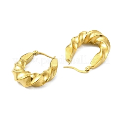 Boucles d'oreilles créoles en acier inoxydable 304&nbsp;EJEW-K271-02I-G